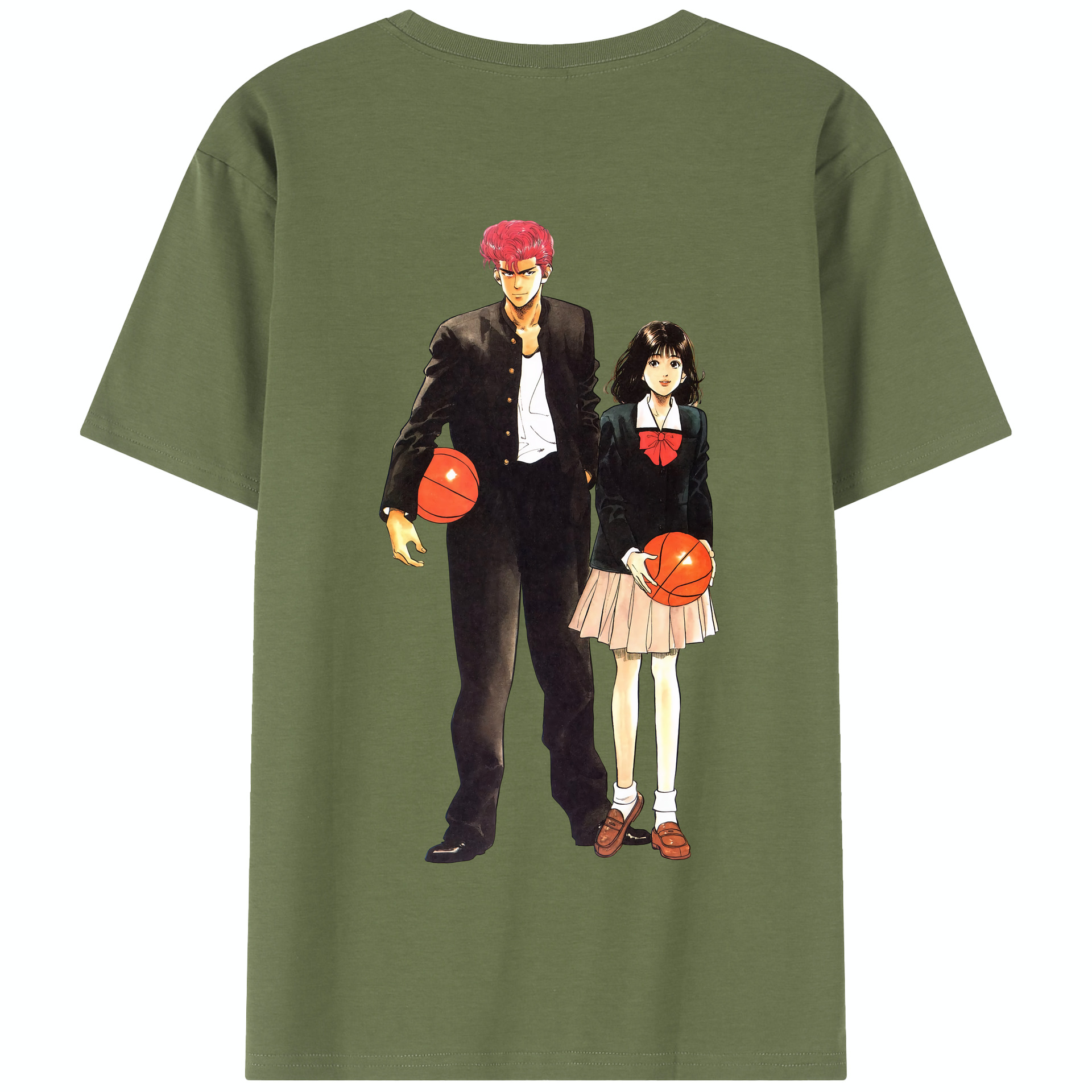 SLAM DUNK／スラムダンク 綿100％半袖Tシャツ（背面プリント）